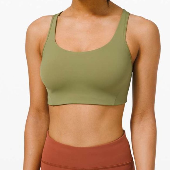 Lululemon All Powered Up Bra *Medium Support, A-E Cups Bronze Green | 32 D - Picture 2 of 6